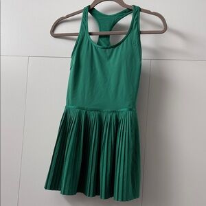 lululemon athletica Green Pleated Dress